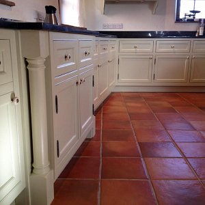 Painted kitchen units